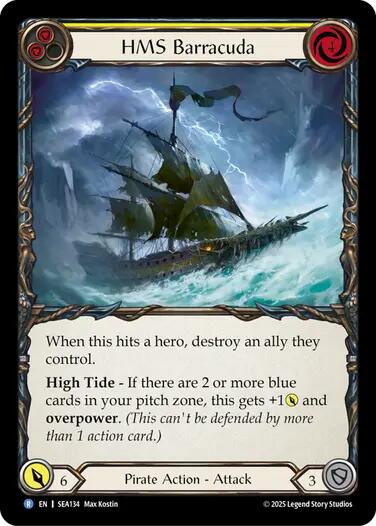 HMS Barracuda [SEA134] (High Seas)  Rainbow Foil | Gam3 Escape