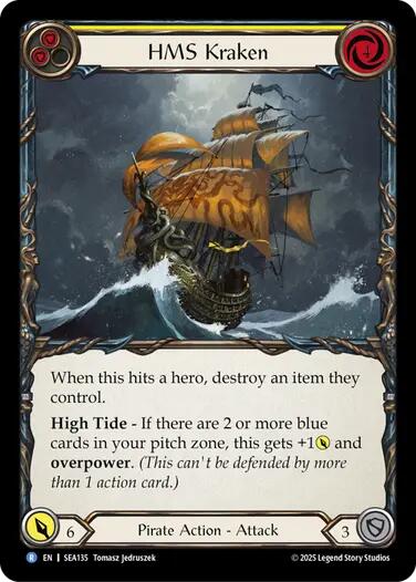 HMS Kraken [SEA135] (High Seas)  Rainbow Foil | Gam3 Escape