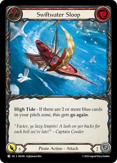 Swiftwater Sloop (Red) [SEA166] (High Seas)  Rainbow Foil | Gam3 Escape