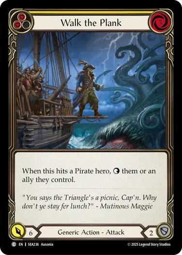 Walk the Plank (Yellow) [SEA236] (High Seas)  Rainbow Foil | Gam3 Escape