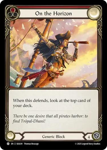 On the Horizon (Red) [SEA241] (High Seas)  Rainbow Foil | Gam3 Escape
