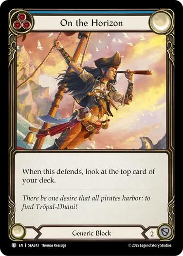 On the Horizon (Blue) [SEA243] (High Seas)  Rainbow Foil | Gam3 Escape