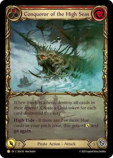 Conqueror of the High Seas (Treasure) [SEA130] (High Seas)  Cold Foil | Gam3 Escape
