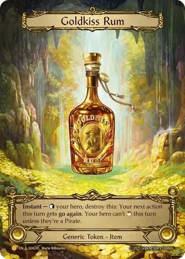Goldkiss Rum (Treasure) [SEA245] (High Seas)  Cold Foil | Gam3 Escape