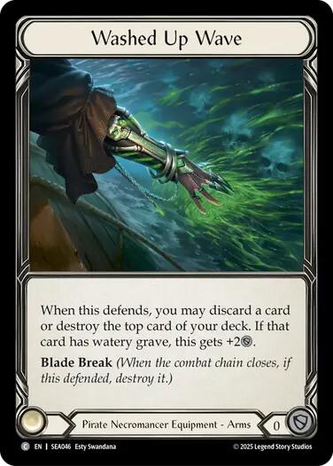 Washed Up Wave (Treasure) [SEA046] (High Seas)  Cold Foil | Gam3 Escape