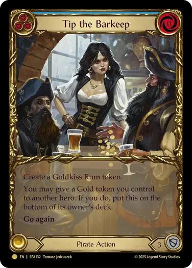 Tip the Barkeep (Treasure) [SEA132] (High Seas)  Cold Foil | Gam3 Escape