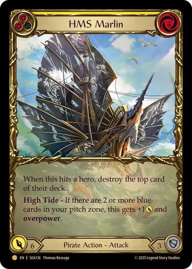 HMS Marlin (Treasure) [SEA136] (High Seas)  Cold Foil | Gam3 Escape