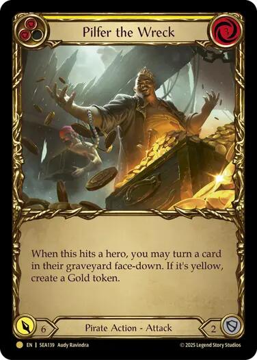 Pilfer the Wreck (Yellow) (Treasure) [SEA139] (High Seas)  Cold Foil | Gam3 Escape