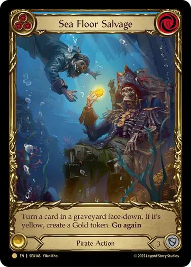 Sea Floor Salvage (Treasure) [SEA146] (High Seas)  Cold Foil | Gam3 Escape