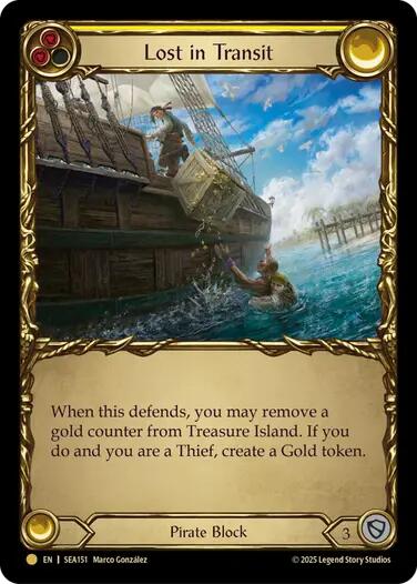 Lost in Transit (Treasure) [SEA151] (High Seas)  Cold Foil | Gam3 Escape