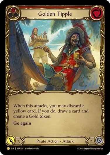 Golden Tipple (Red) (Treasure) [SEA159] (High Seas)  Cold Foil | Gam3 Escape