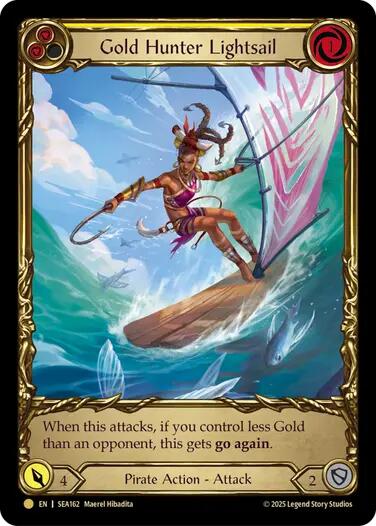 Gold Hunter Lightsail (Treasure) [SEA162] (High Seas)  Cold Foil | Gam3 Escape