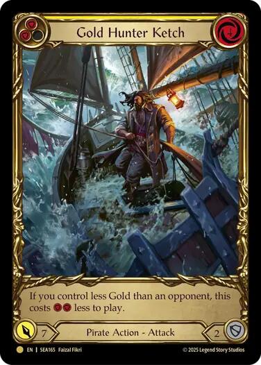 Gold Hunter Ketch (Treasure) [SEA165] (High Seas)  Cold Foil | Gam3 Escape