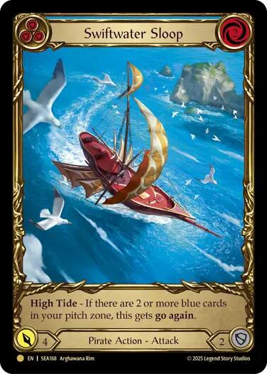 Swiftwater Sloop (Blue) (Treasure) [SEA168] (High Seas)  Cold Foil | Gam3 Escape