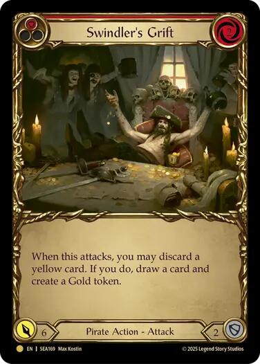 Swindler's Grift (Red) (Treasure) [SEA169] (High Seas)  Cold Foil | Gam3 Escape