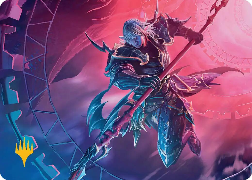 Estinien Varlineau Art Card (Gold-Stamped Planeswalker Symbol) [FINAL FANTASY Art Series] | Gam3 Escape