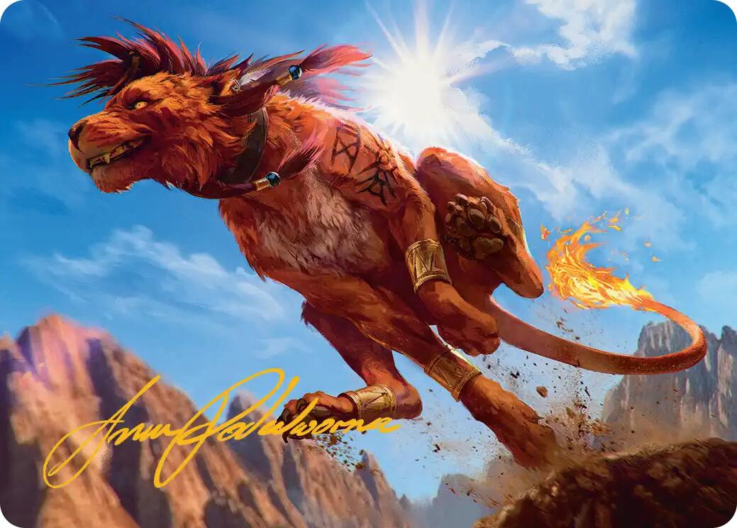 Red XIII, Proud Warrior Art Card (Gold-Stamped Signature) [FINAL FANTASY Art Series] | Gam3 Escape