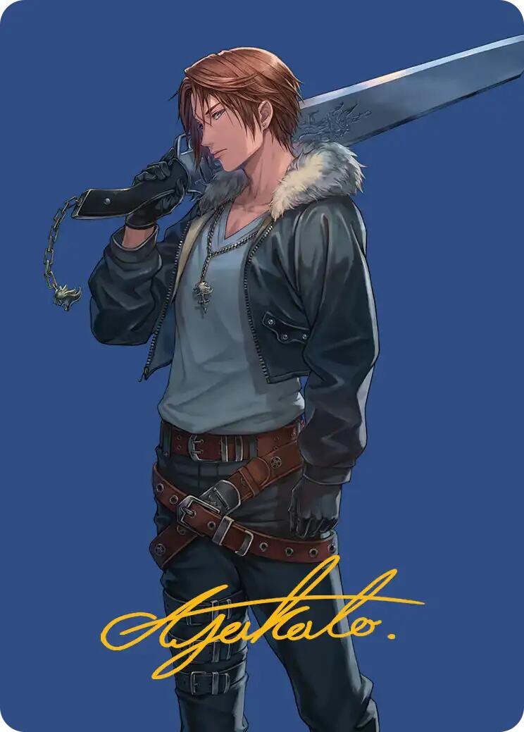 Squall, SeeD Mercenary Art Card (Gold-Stamped Signature) [FINAL FANTASY Art Series] | Gam3 Escape