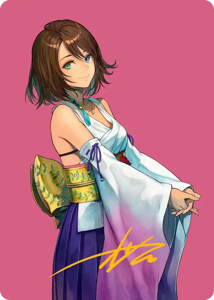 Yuna, Hope of Spira Art Card (Gold-Stamped Signature) [FINAL FANTASY Art Series] | Gam3 Escape