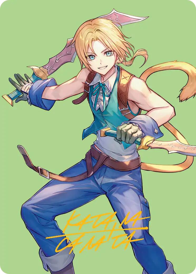 Zidane, Tantalus Thief Art Card (Gold-Stamped Signature) [FINAL FANTASY Art Series] | Gam3 Escape
