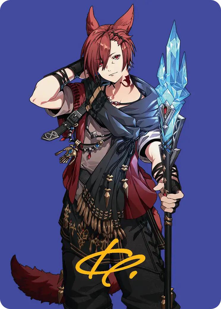 G'raha Tia, Scion Reborn Art Card (51) (Gold-Stamped Signature) [FINAL FANTASY Art Series] | Gam3 Escape