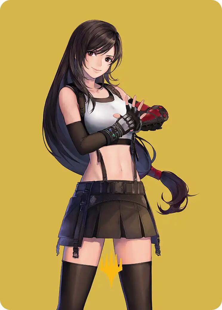 Tifa, Martial Artist Art Card (Gold-Stamped Planeswalker Symbol) [FINAL FANTASY Art Series] | Gam3 Escape