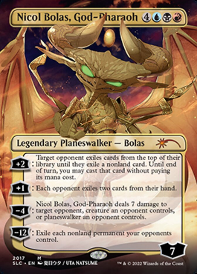 Nicol Bolas, God-Pharaoh (Borderless) [Secret Lair Countdown Kit] | Gam3 Escape