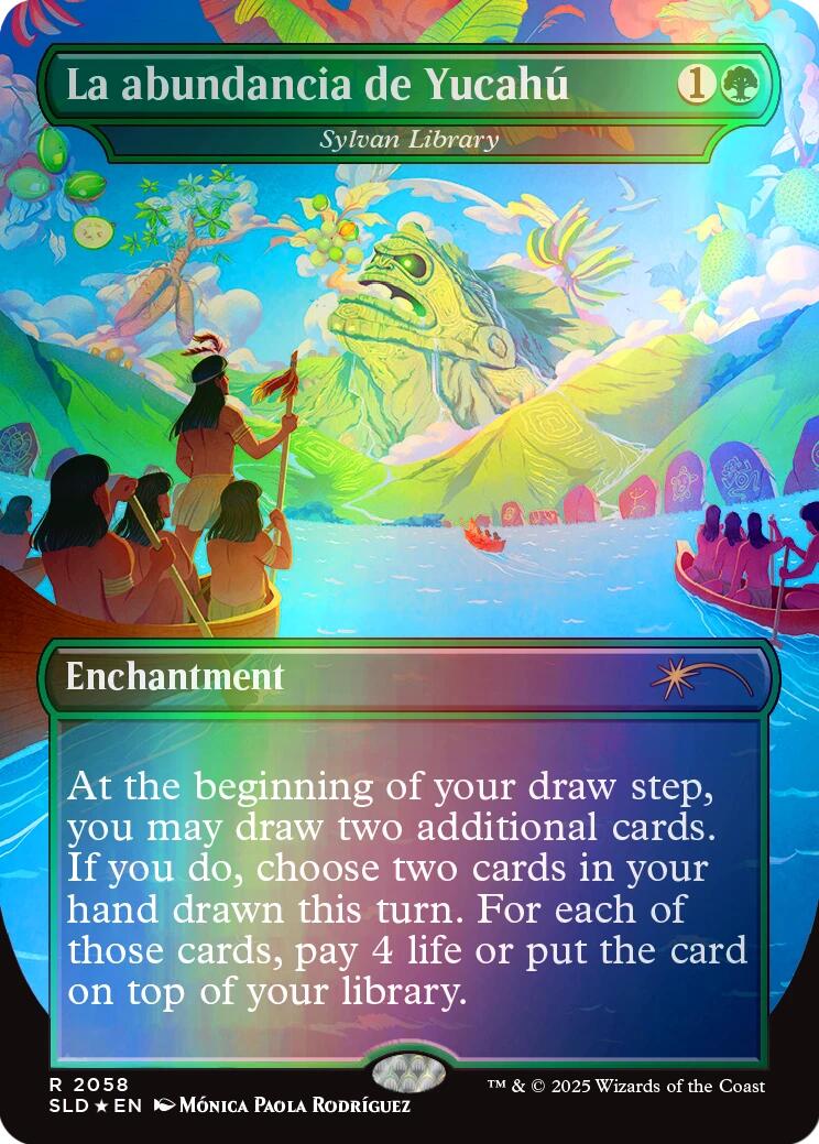La abundancia de Yucahu - Sylvan Library (Rainbow Foil) [Secret Lair Drop Series] | Gam3 Escape