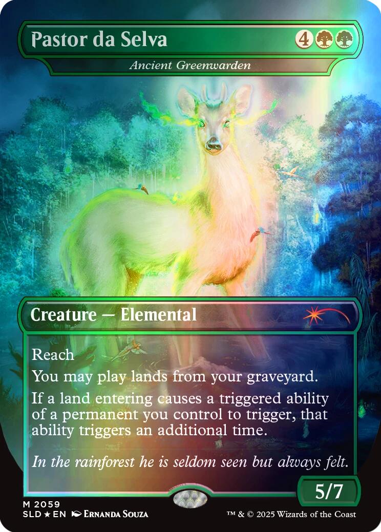 Pastor da Selva - Ancient Greenwarden (Rainbow Foil) [Secret Lair Drop Series] | Gam3 Escape