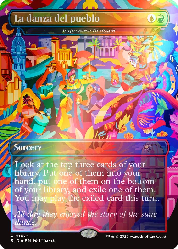 La danza del pueblo - Expressive Iteration (Rainbow Foil) [Secret Lair Drop Series] | Gam3 Escape