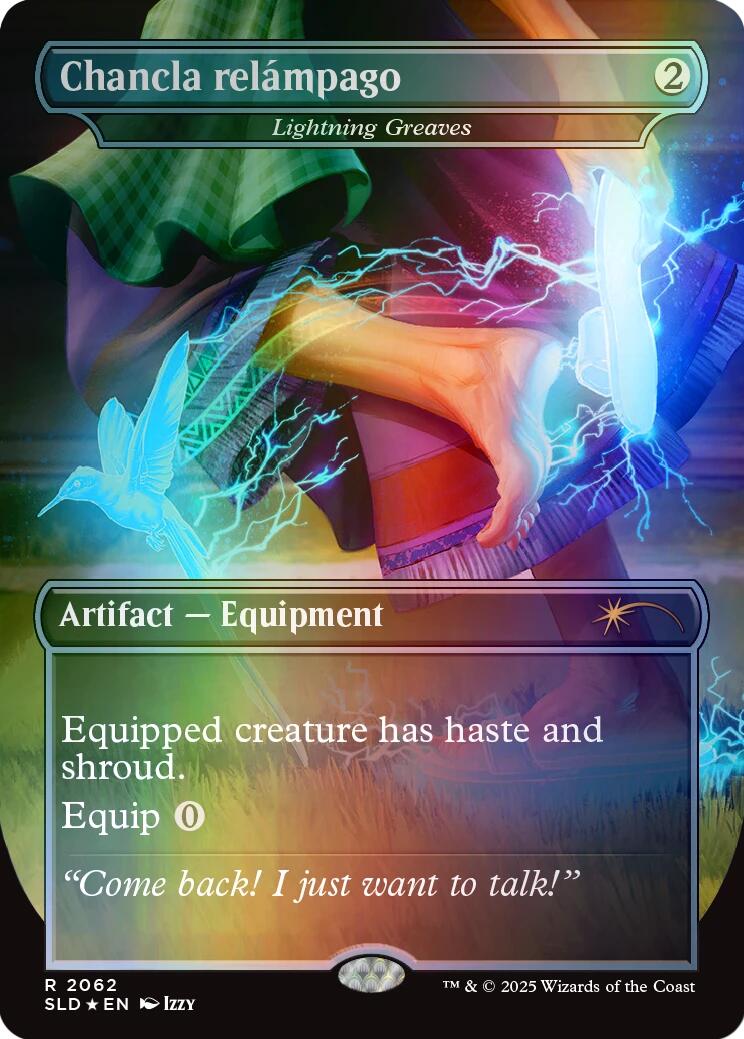 Chancla relampago - Lightning Greaves (Rainbow Foil) [Secret Lair Drop Series] | Gam3 Escape