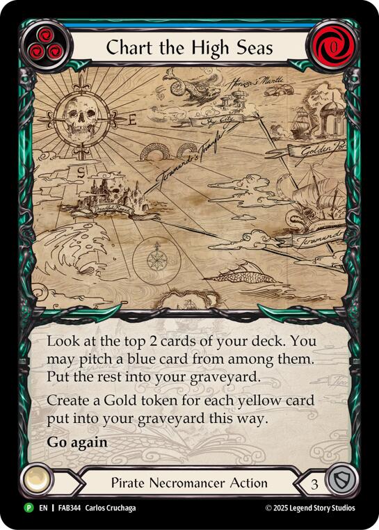 Chart the High Seas [FAB344] (Promo)  Rainbow Foil | Gam3 Escape