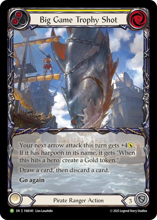 Big Game Trophy Shot [FAB345] (Promo)  Rainbow Foil | Gam3 Escape