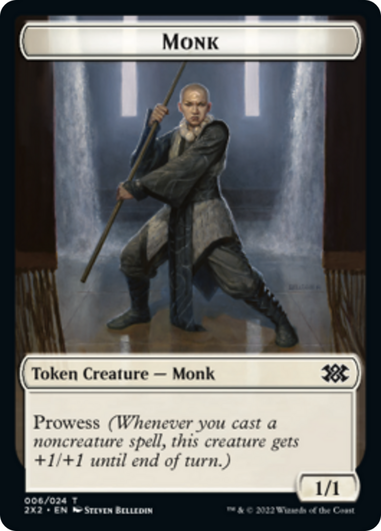 Spider // Monk Double-Sided Token [Double Masters 2022 Tokens] | Gam3 Escape