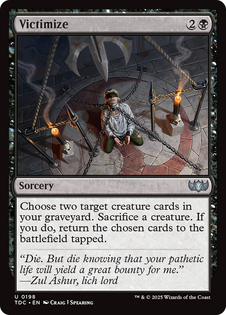 Victimize [Tarkir: Dragonstorm Commander] | Gam3 Escape