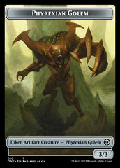 Rebel // Phyrexian Golem Double-Sided Token [Phyrexia: All Will Be One Tokens] | Gam3 Escape