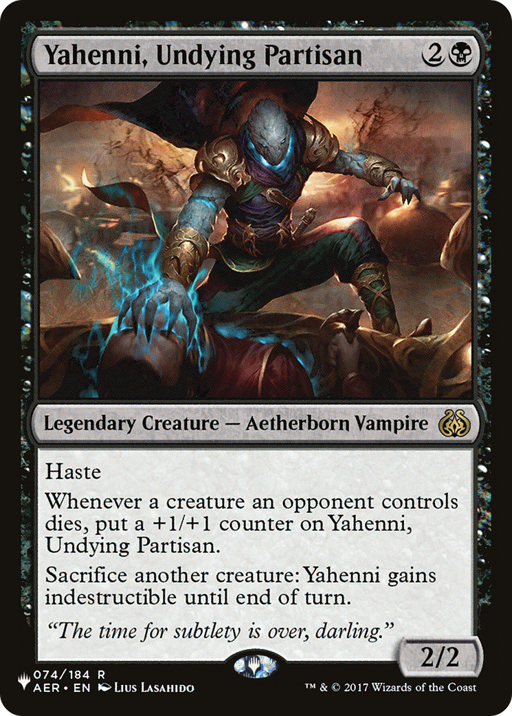 Yahenni, Undying Partisan [The List] | Gam3 Escape