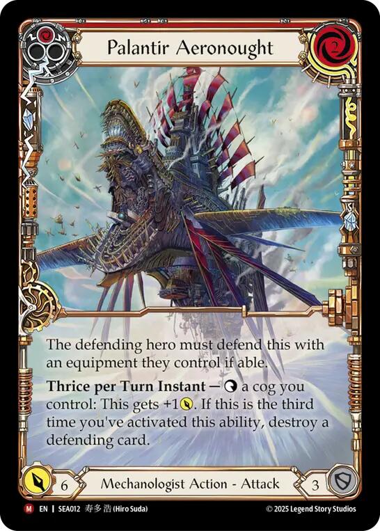 Palantir Aeronought (Extended Art) [SEA012] (High Seas)  Rainbow Foil | Gam3 Escape