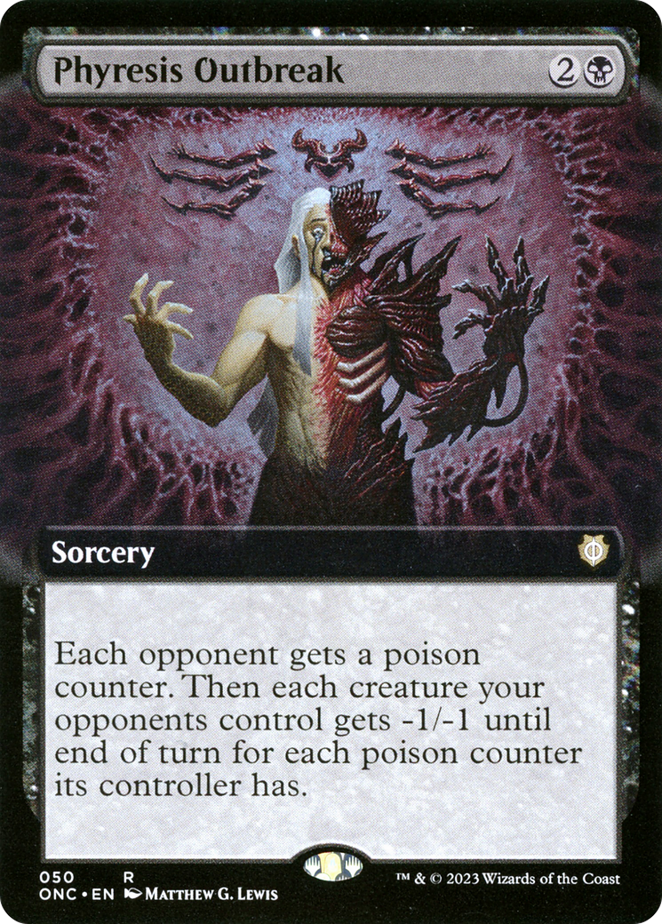 Phyresis Outbreak (Extended Art) [Phyrexia: All Will Be One Commander] | Gam3 Escape