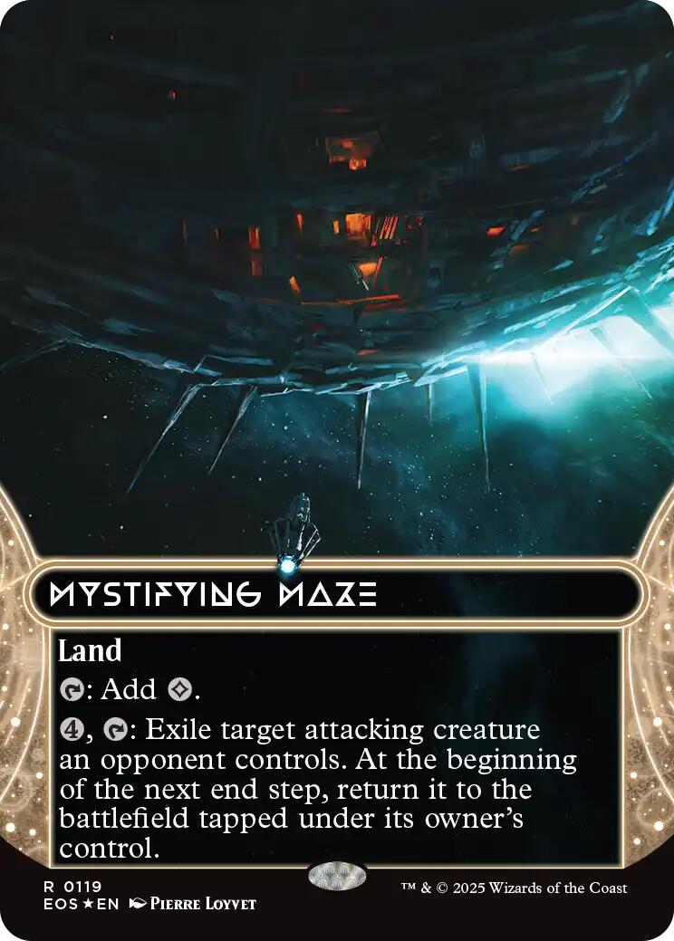Mystifying Maze (0119) (Borderless) (Galaxy Foil) [Edge of Eternities: Stellar Sights] | Gam3 Escape