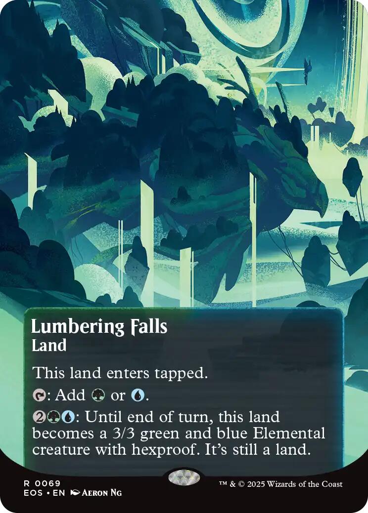 Lumbering Falls (0069) (Borderless) [Edge of Eternities: Stellar Sights] | Gam3 Escape