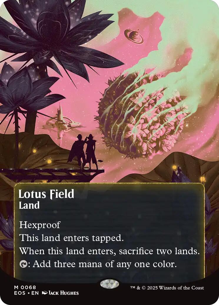 Lotus Field (0068) (Borderless) [Edge of Eternities: Stellar Sights] | Gam3 Escape