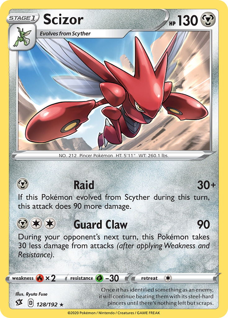 Scizor (128/192) [Sword & Shield: Rebel Clash] | Gam3 Escape