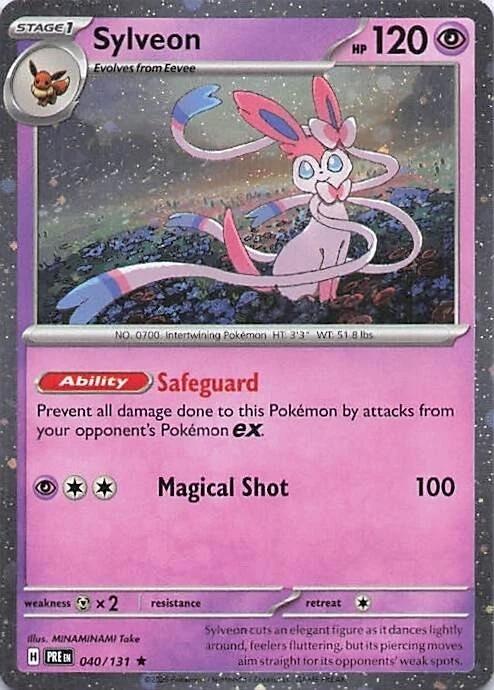 Sylveon (040/131) (Cosmos Holo) [Miscellaneous Cards] | Gam3 Escape