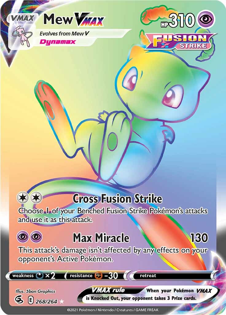 Mew VMAX (268/264) [Sword & Shield: Fusion Strike] | Gam3 Escape