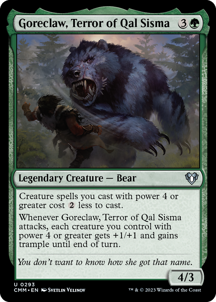 Goreclaw, Terror of Qal Sisma [Commander Masters] | Gam3 Escape