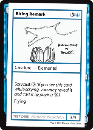 Biting Remark (2021 Edition) [Mystery Booster Playtest Cards] | Gam3 Escape