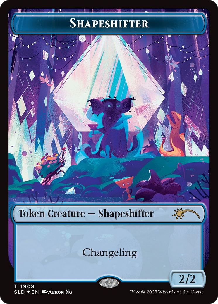 Shapeshifter Token (1908) (Double Rainbow Foil) [Secret Lair Drop Series] | Gam3 Escape