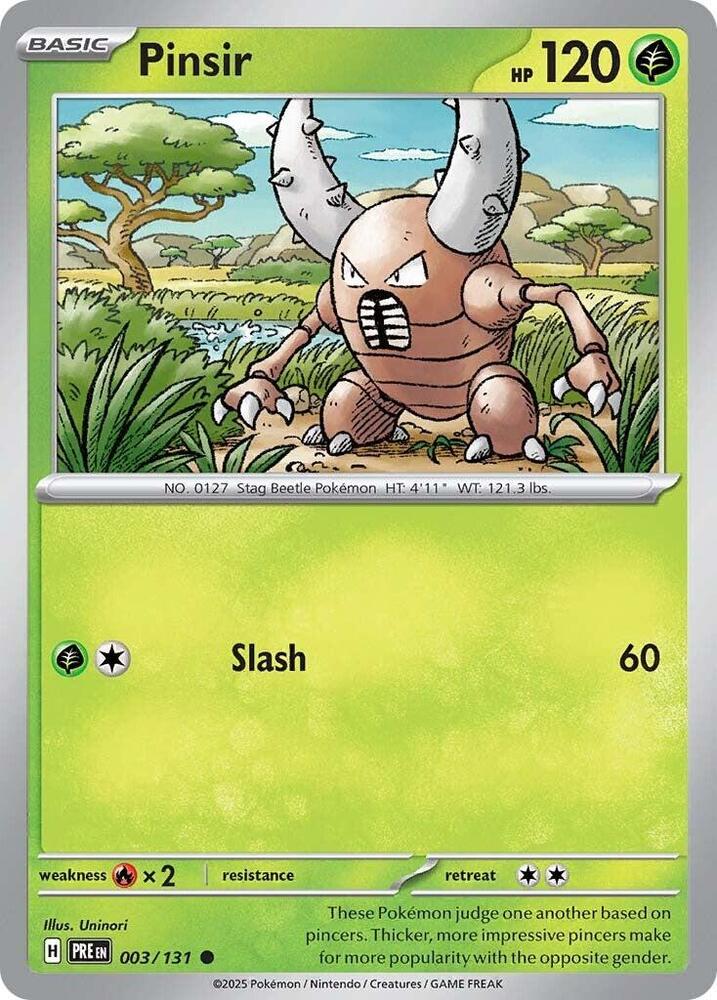Pinsir (003/131) [Scarlet & Violet: Prismatic Evolutions] | Gam3 Escape