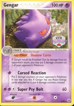 Gengar (5/92) (Gym Challenge) [EX: Legend Maker] | Gam3 Escape